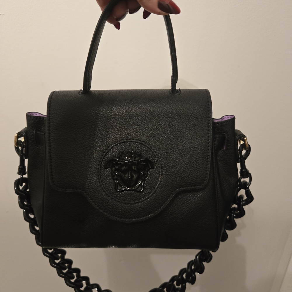 Versace Black Mini Bag with Chain Strap